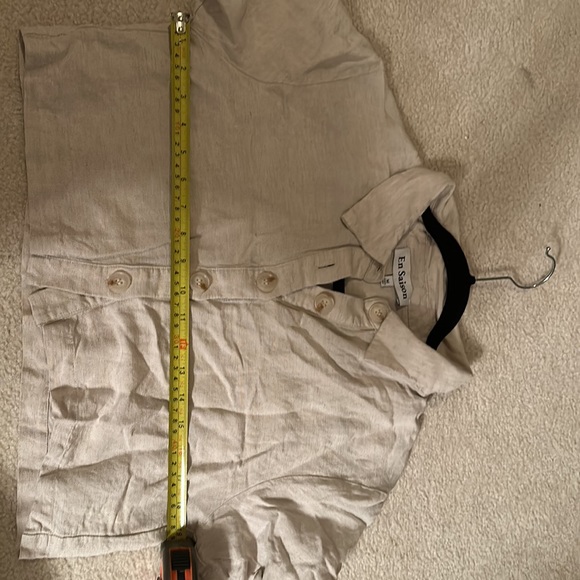 Beige linen crop top - Picture 5 of 5